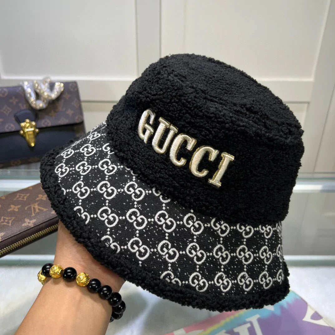 Unisex embroidered pattern warm fisherman hat 1024111320