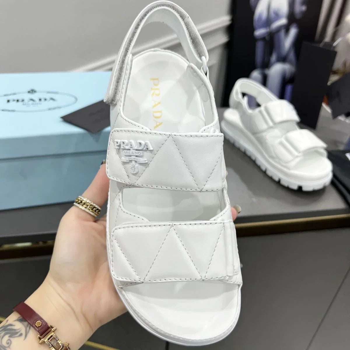 Spring And Summer New Women's Shoes Leather Soft Bottom Muffin Sandals Velcro 1024030828