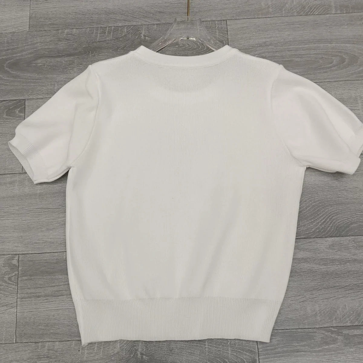 New Printed Short Sleeve Fashion Sweater Top 1024040315