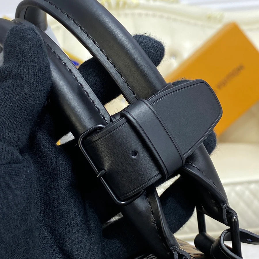 2024 new pure black printed travel storage bag PD0424041906