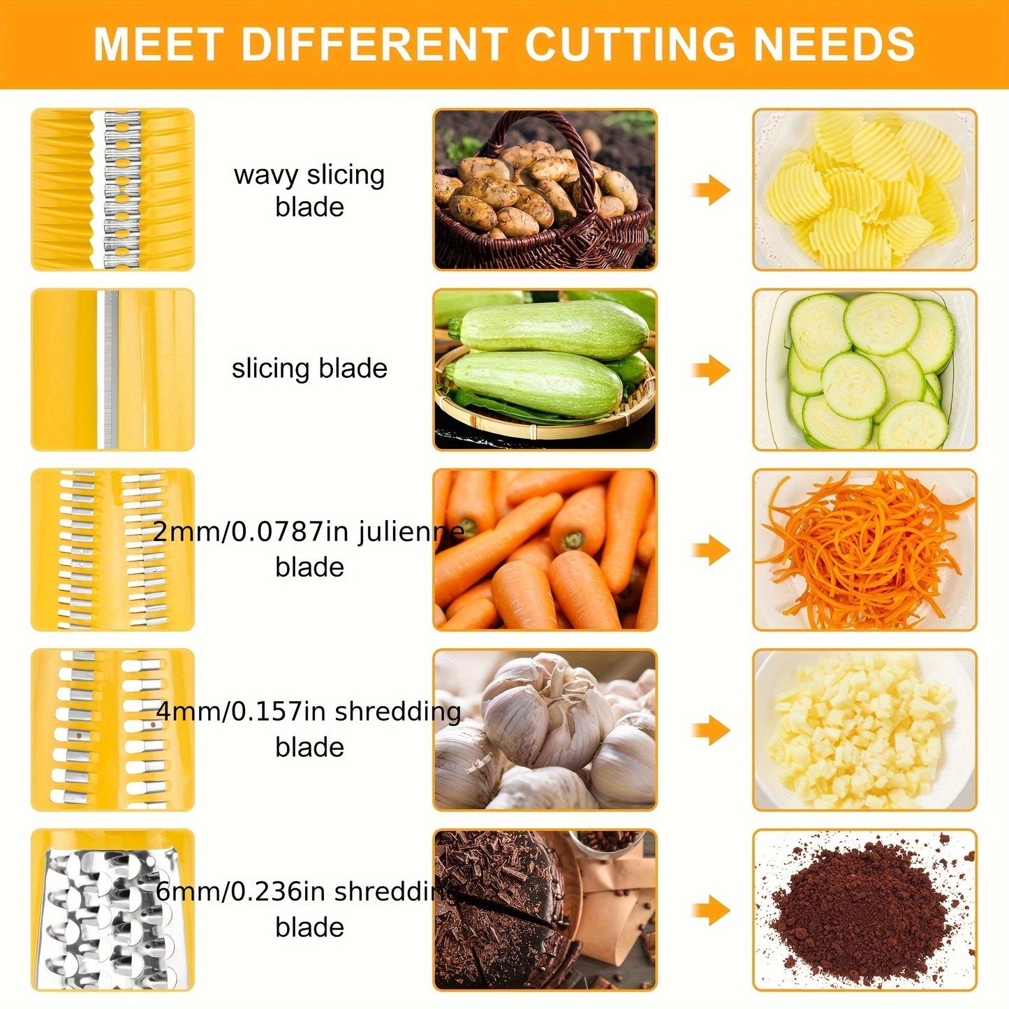 Hand-held Rotary Cheese Grinder｜Vegetable Chopper, Non-Electric Tool