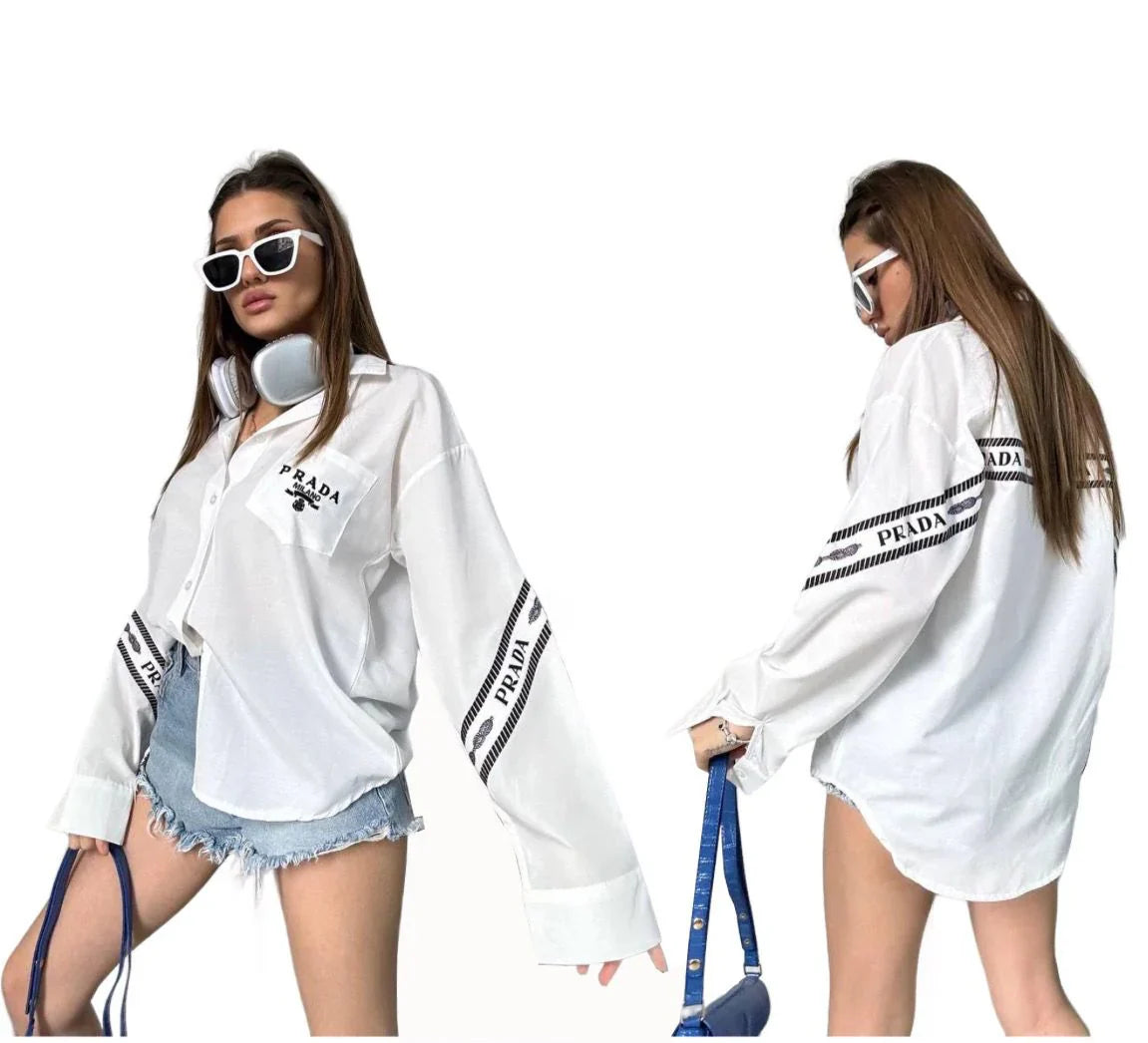 New Ladies Loose Casual Elegant Shirt 102402109