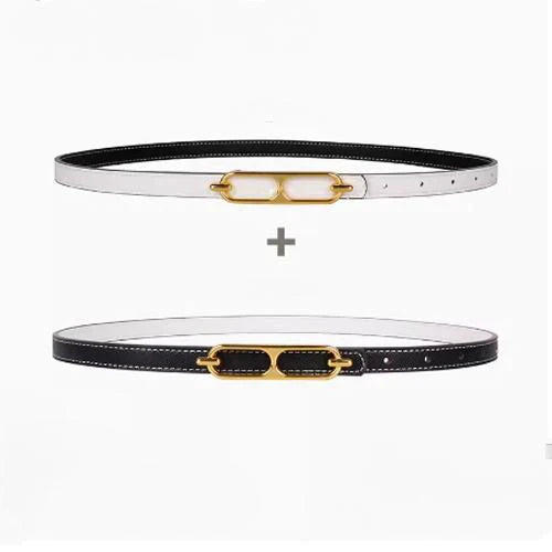 New H Family Leather Fine Belt 1024032019