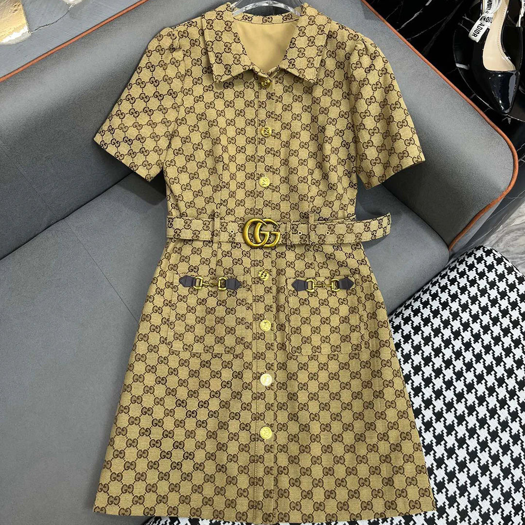 New style classic versatile jacquard dress for early spring 0724030501