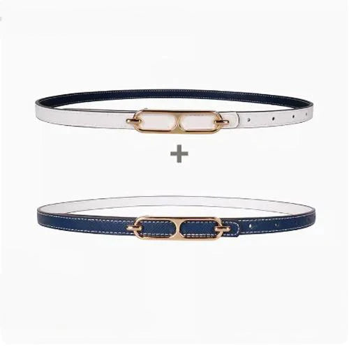 New H Family Leather Fine Belt 1024032019