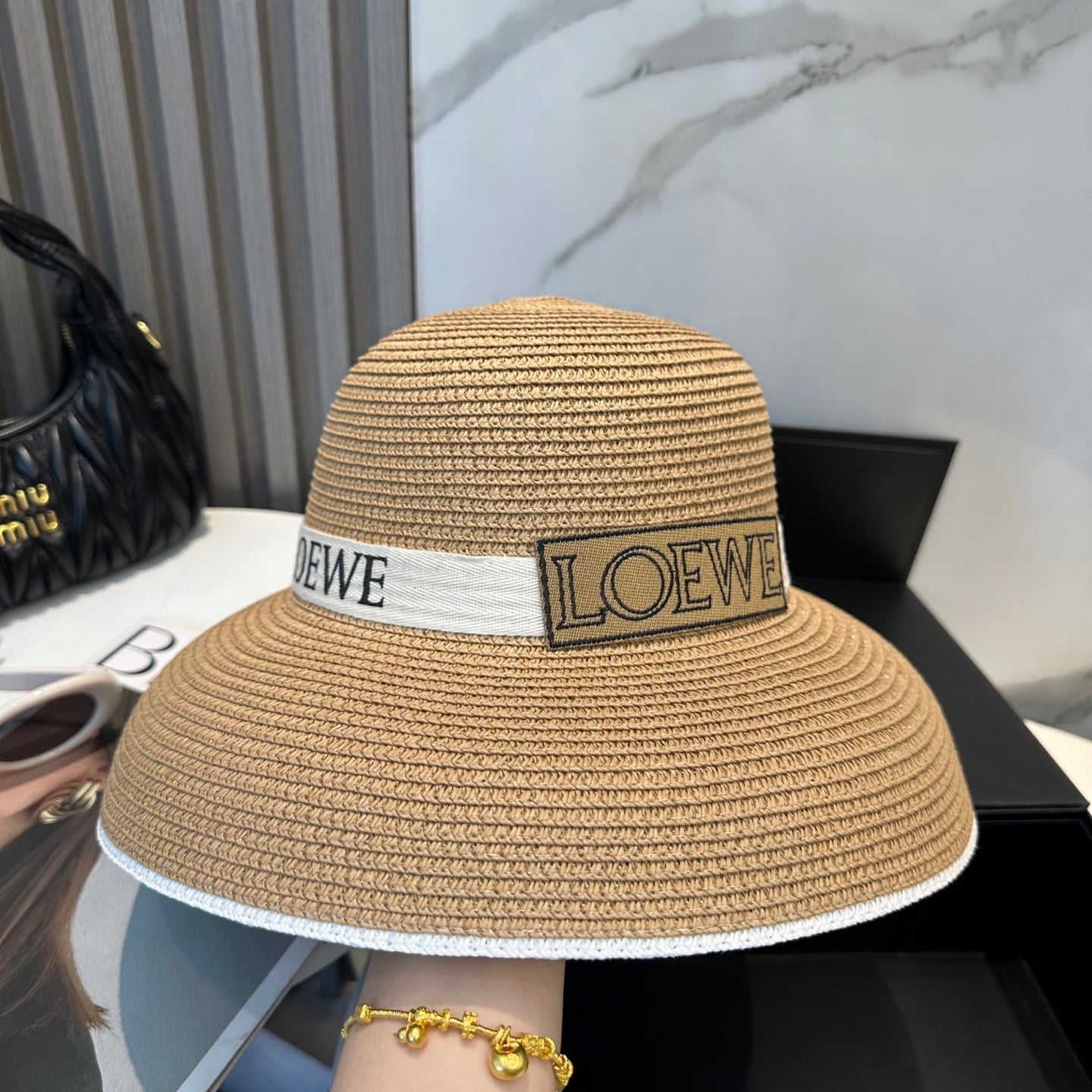 LEW Raffia woven straw hat 0725070302