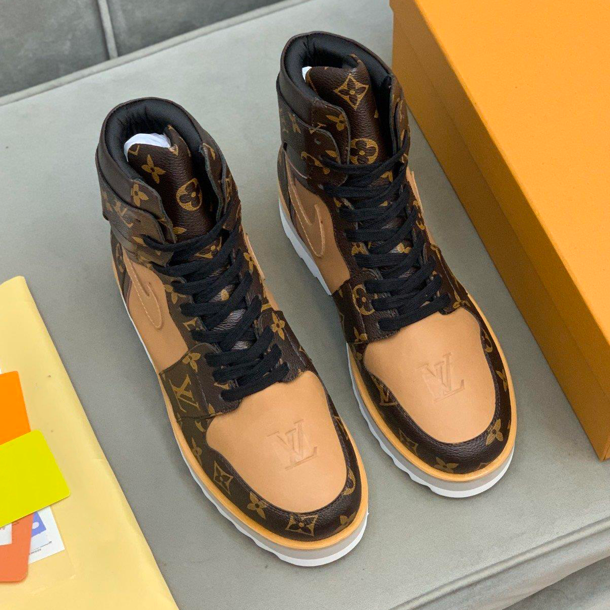 Men's Fashion Hot Sale High Quality High Top Leather Boots