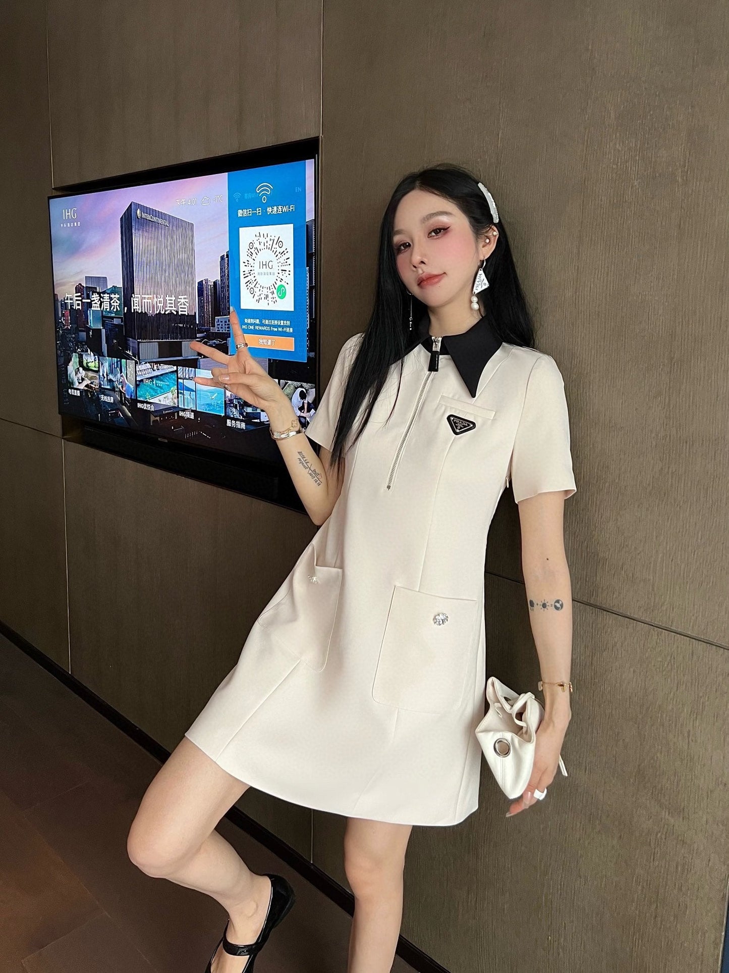 New style lapel dress 0724031301