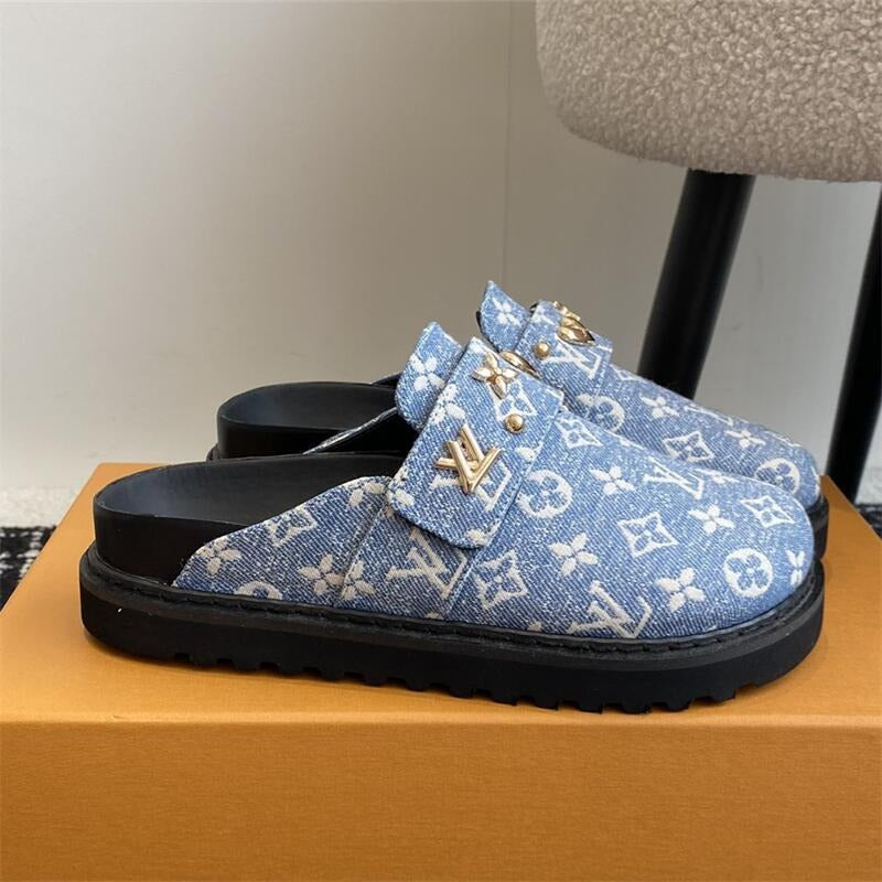 24 New VL Women Monogram Mule Sandal 0424090901