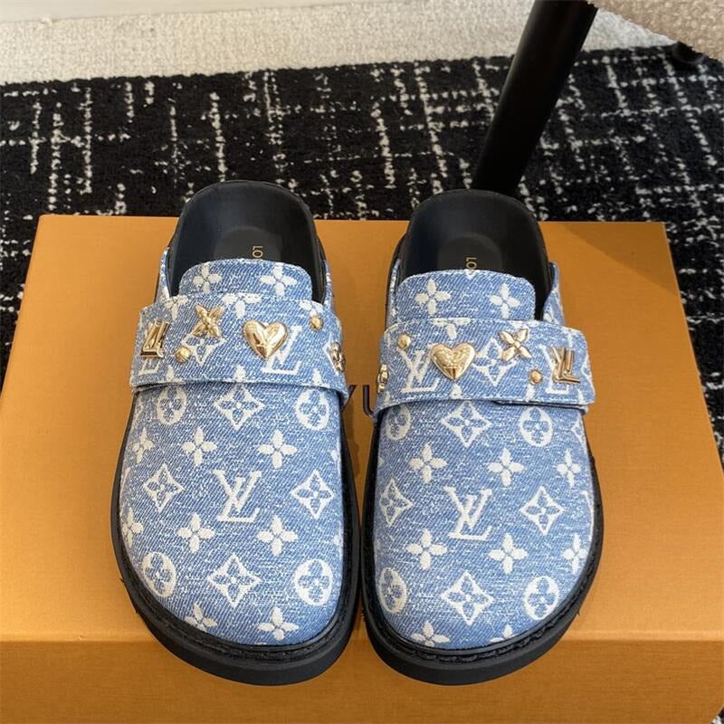 24 New VL Women Monogram Mule Sandal 0424090901