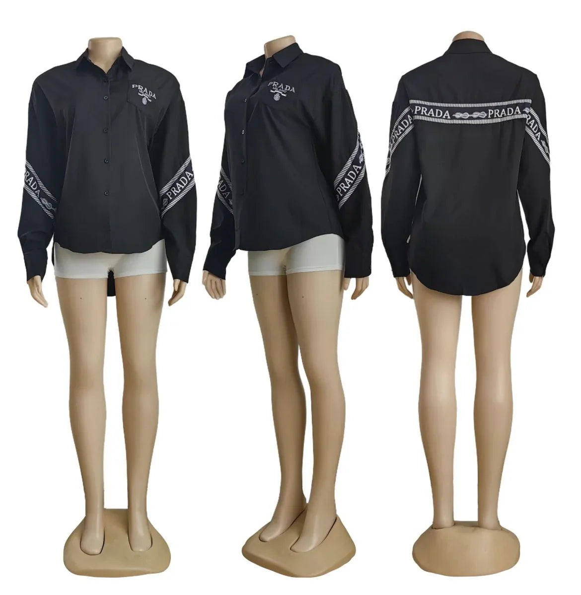 New Ladies Loose Casual Elegant Shirt 102402109