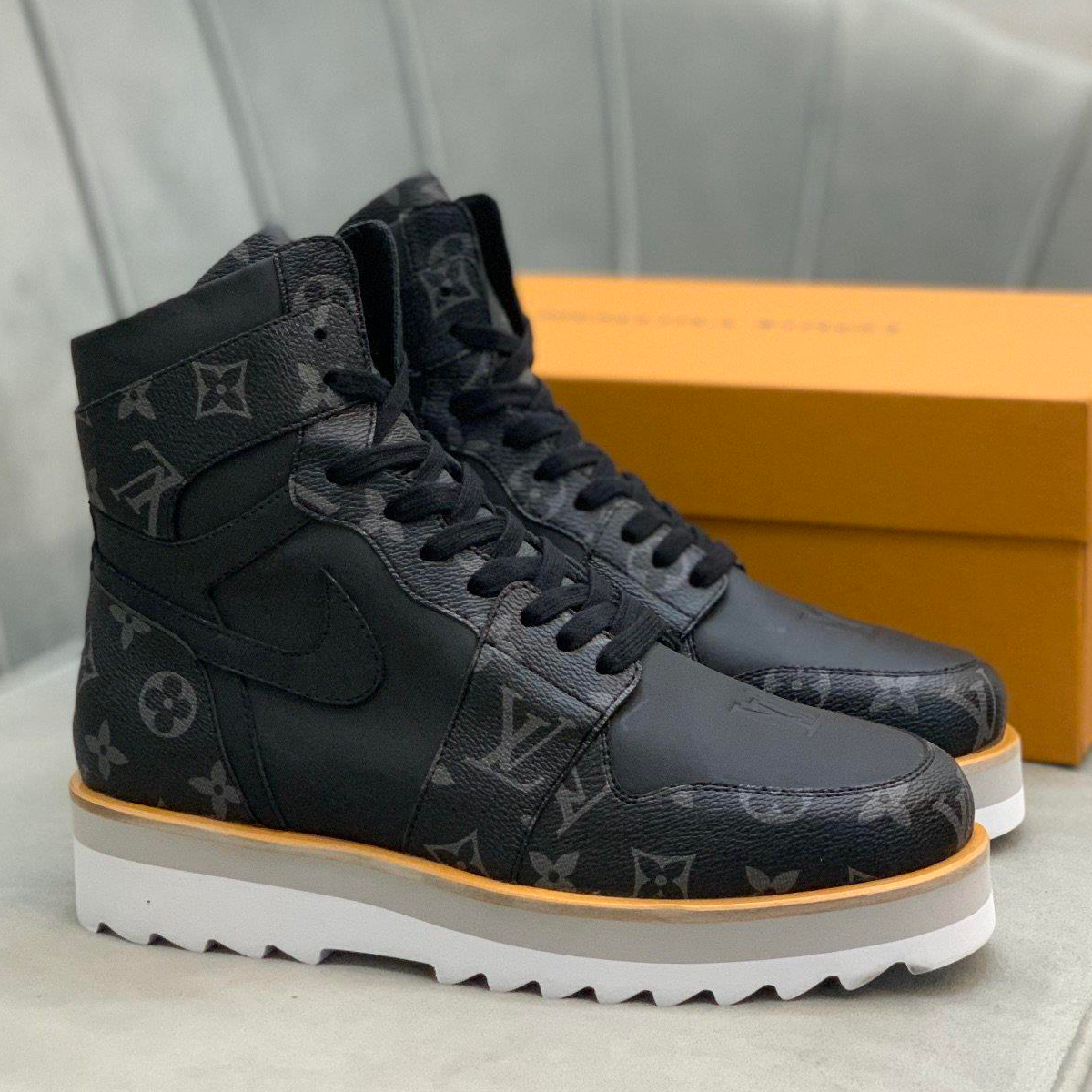 Men's Fashion Hot Sale High Quality High Top Leather Boots