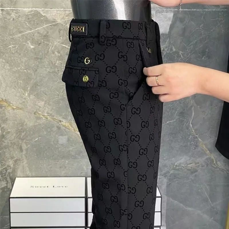 FASHIONABLE ALL-MATCH GLOGO SLIM FIT TROUSERS
