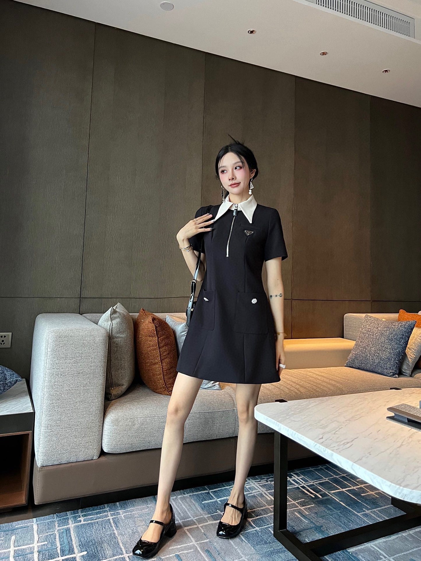 New style lapel dress 0724031301