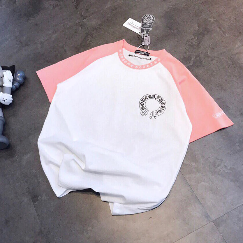 Pink Insert CH Crochet Front and Back Sanskrit T-Shirt 1025042304