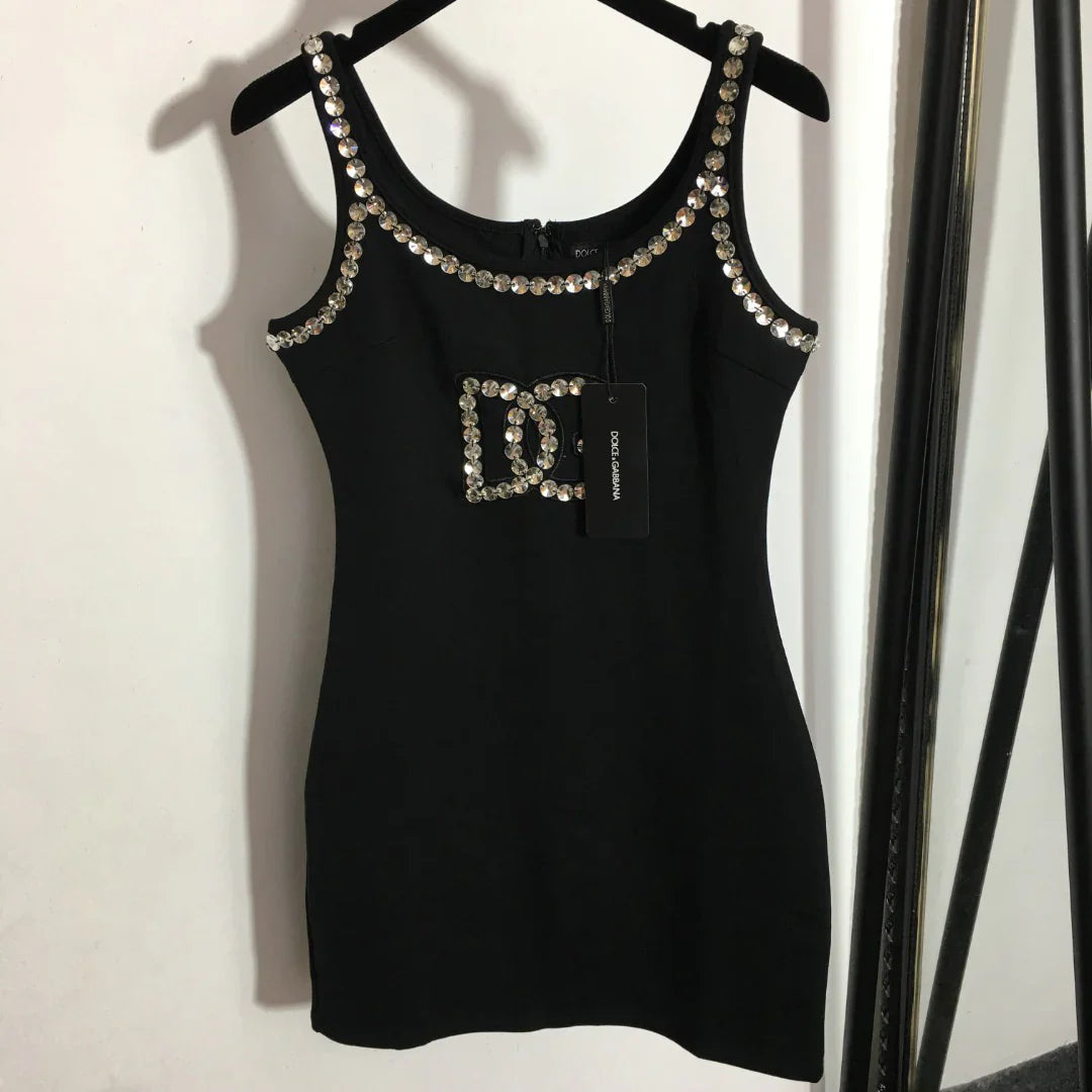 DG*New Studded Slim Sleeveless Vest Dress 1025063005