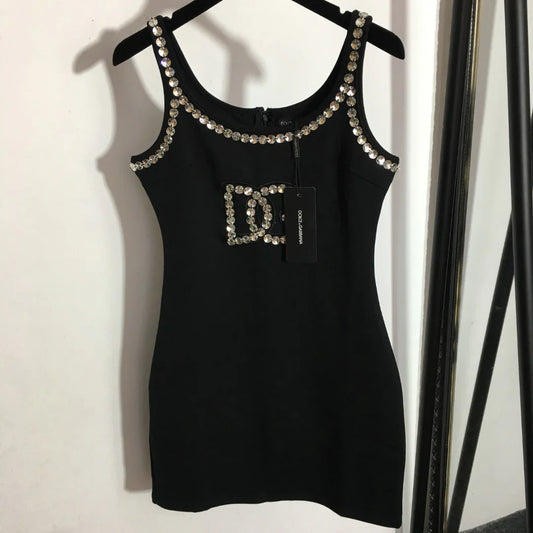 DG*New Studded Slim Sleeveless Vest Dress 1025063005