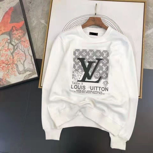 Autumn and winter new letter classic round neck sweater print loose  120806