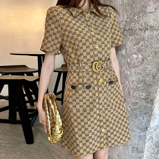 New style classic versatile jacquard dress for early spring 0724030501