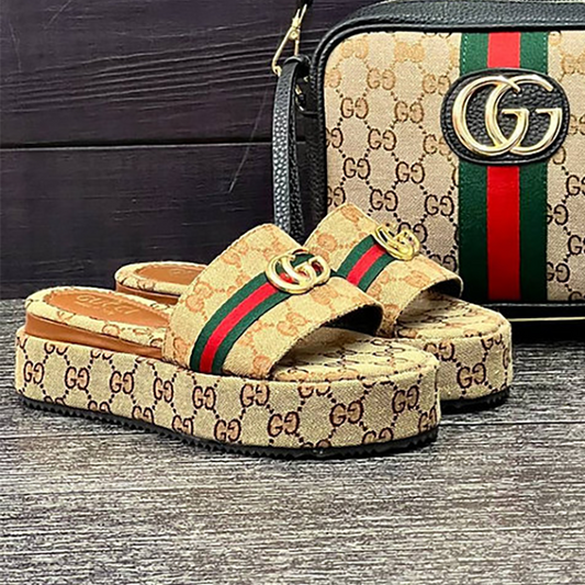 G fashion printed thick-soled best-selling slippers 0724051701