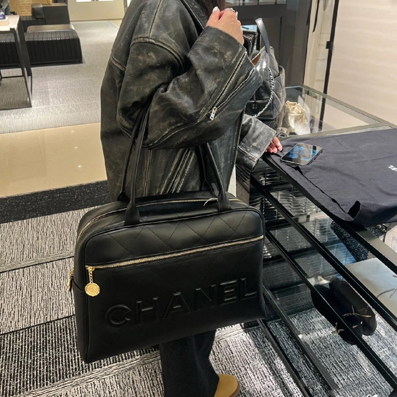 CN fashionable leather handbag XC0723103005