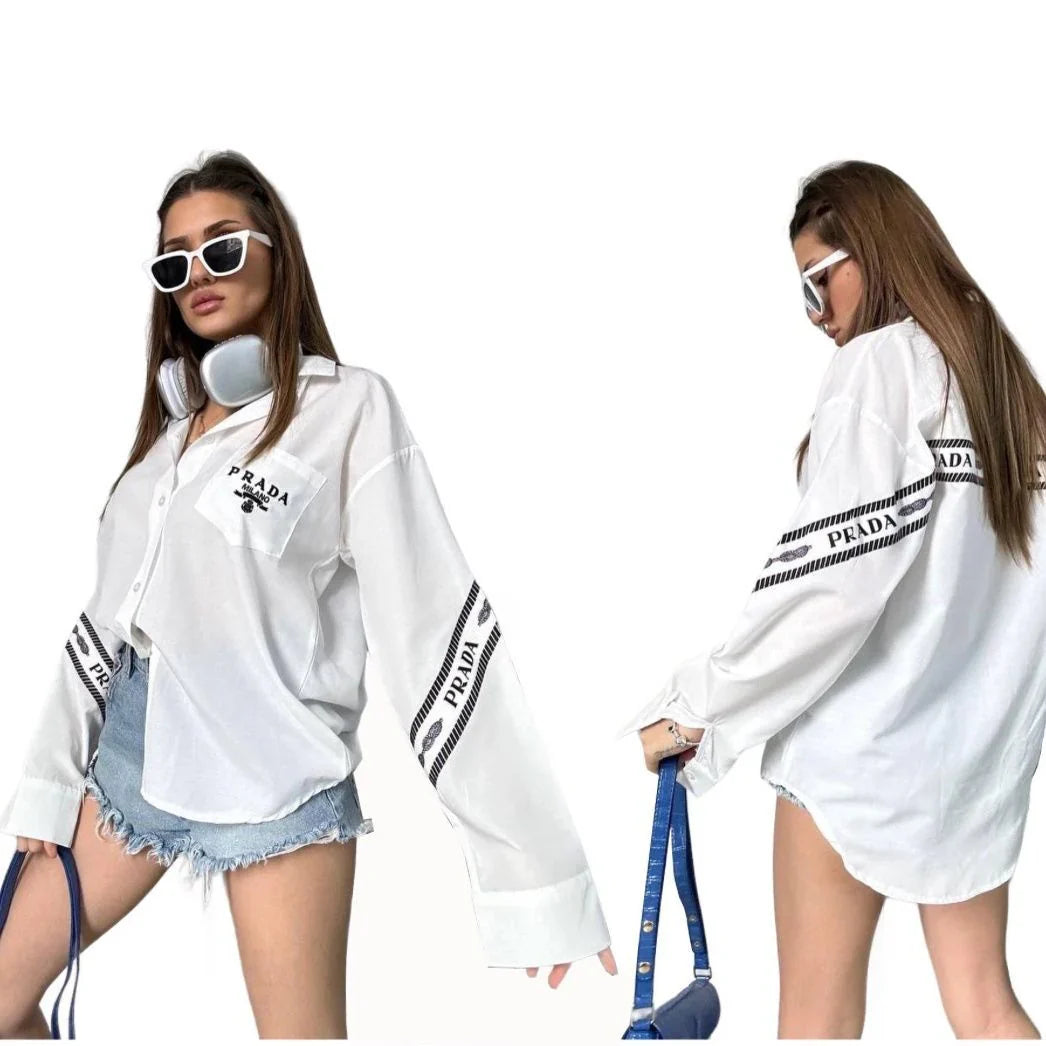 New Ladies Loose Casual Elegant Shirt 102402109