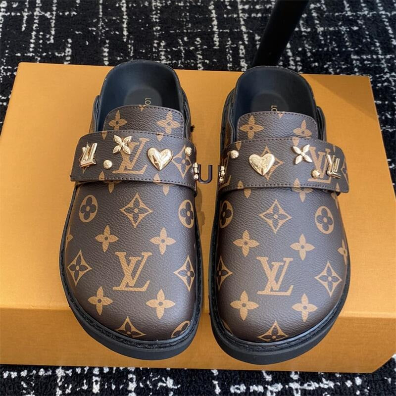 24 New VL Women Monogram Mule Sandal 0424090901