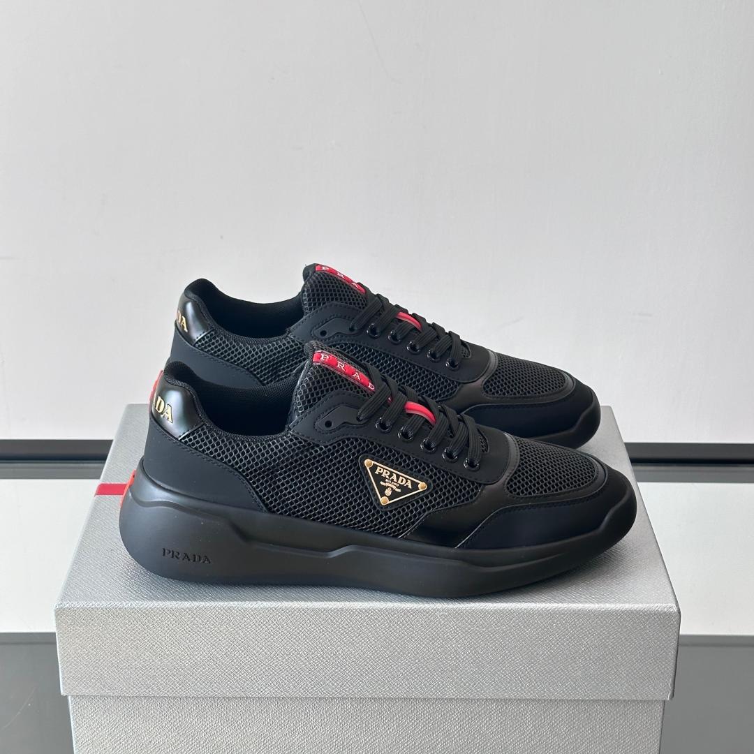 PR Mesh lace-up sneakers 0725061201