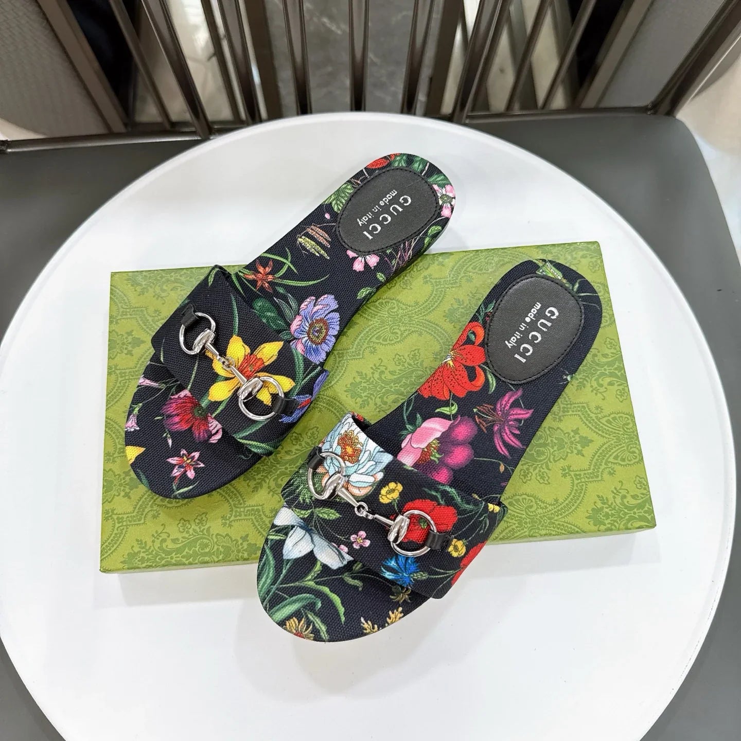 GG New Floral Horsebit Buckle Women's Slippers 1025070413