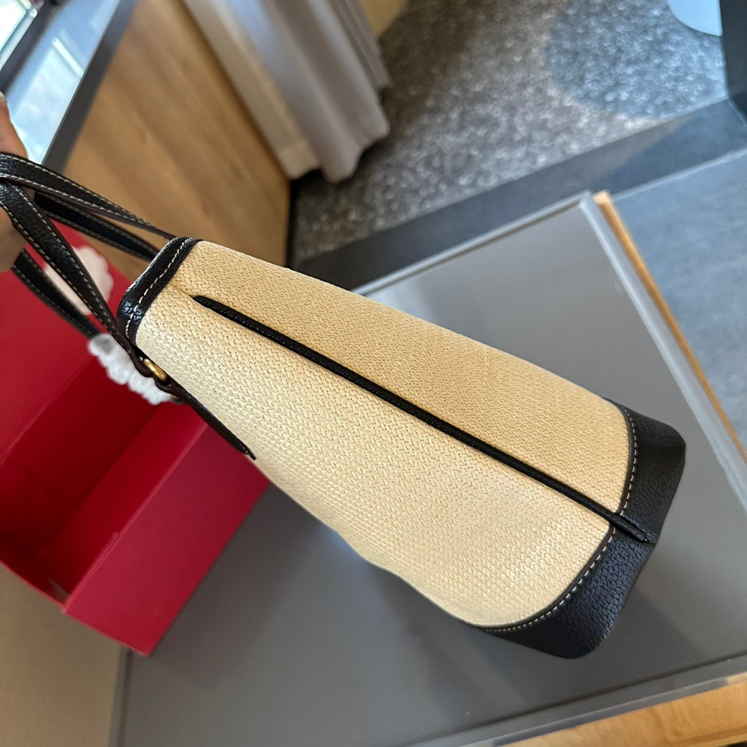 G fashion straw tote bag 0724041131