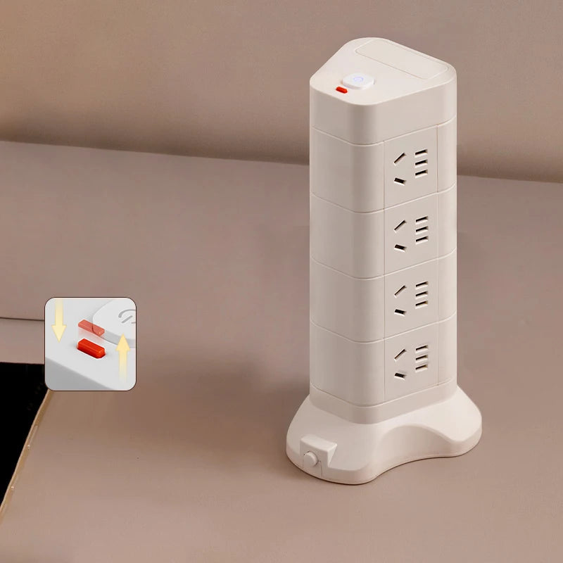 Desktop household space saving socket intelligent switch socket