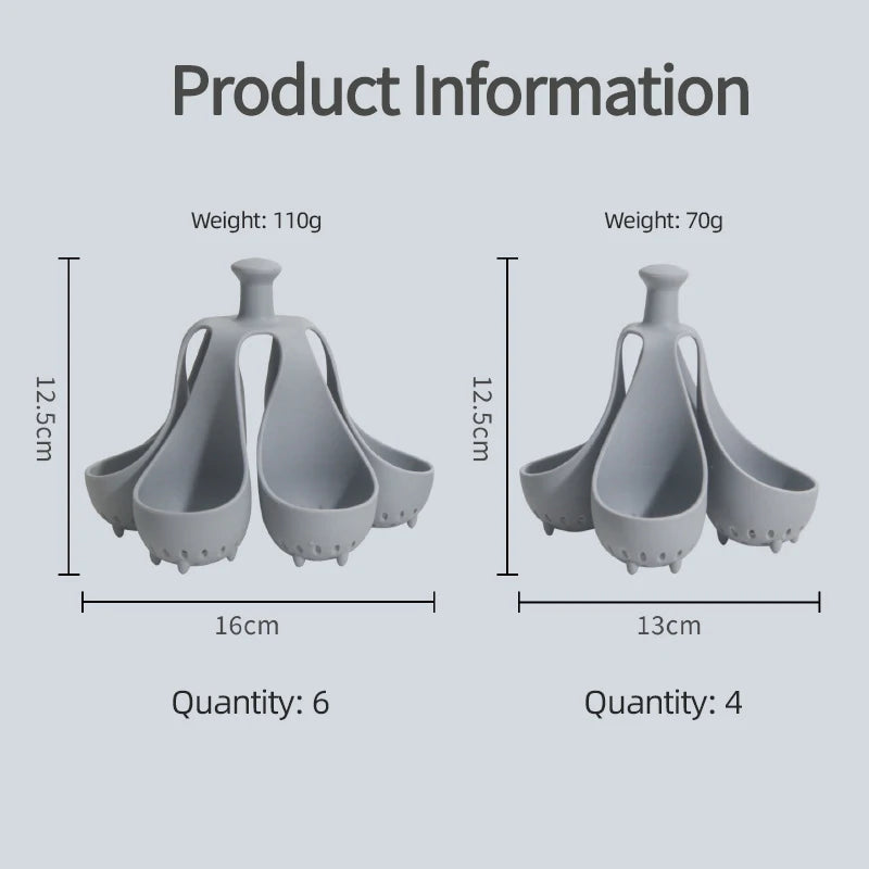 High Quality Silicone Egg Holder Not Stick High Temperature Resistant Safe Cooking Boiled Food Storage Container