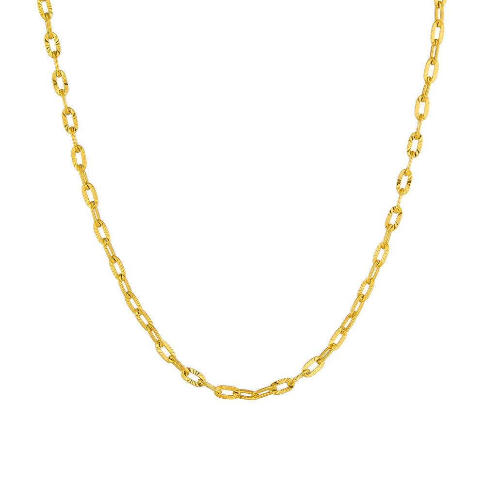 Ins-style embossed necklace 2025081207