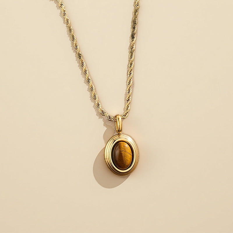 Maillard Tiger's Eye pendant necklace 2025081313