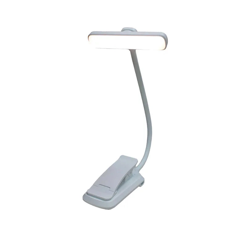 USB Charging Reading Light Warm Cold White Sunlight Portable Easy to Clip Night Reading Light