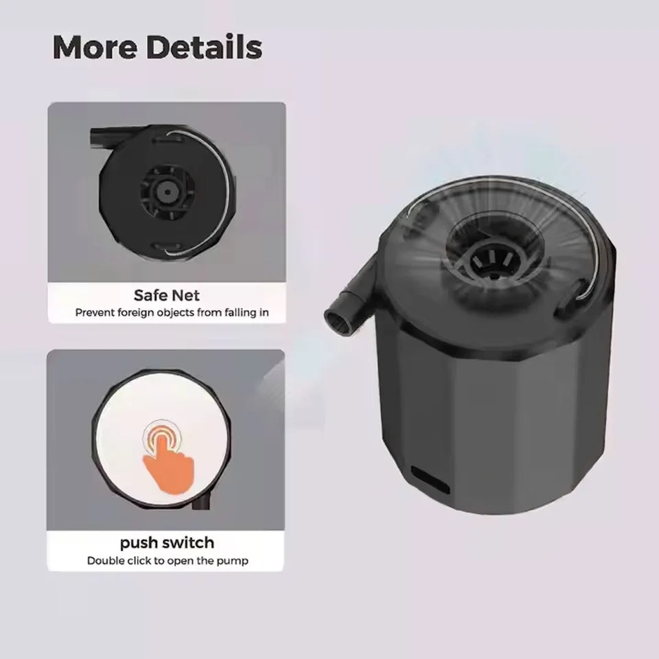 Outdoor Mini Camping Tent Lighting Swimming Circle Multi functional Inflatable Pump