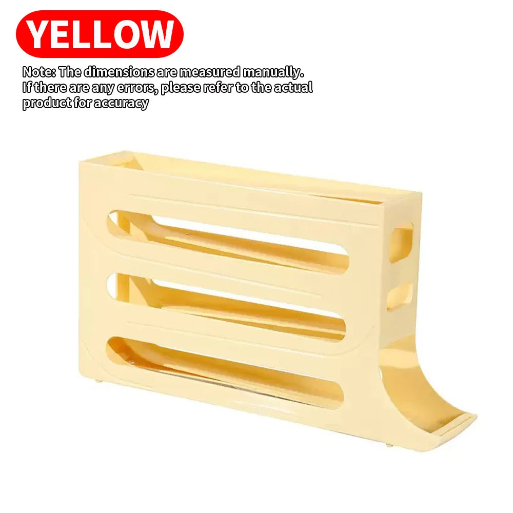 Egg storage box with automatic scrolling function