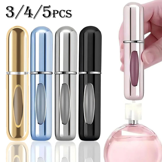 1/3/4/5 PCS mini refillable perfume portable atomizer bottle