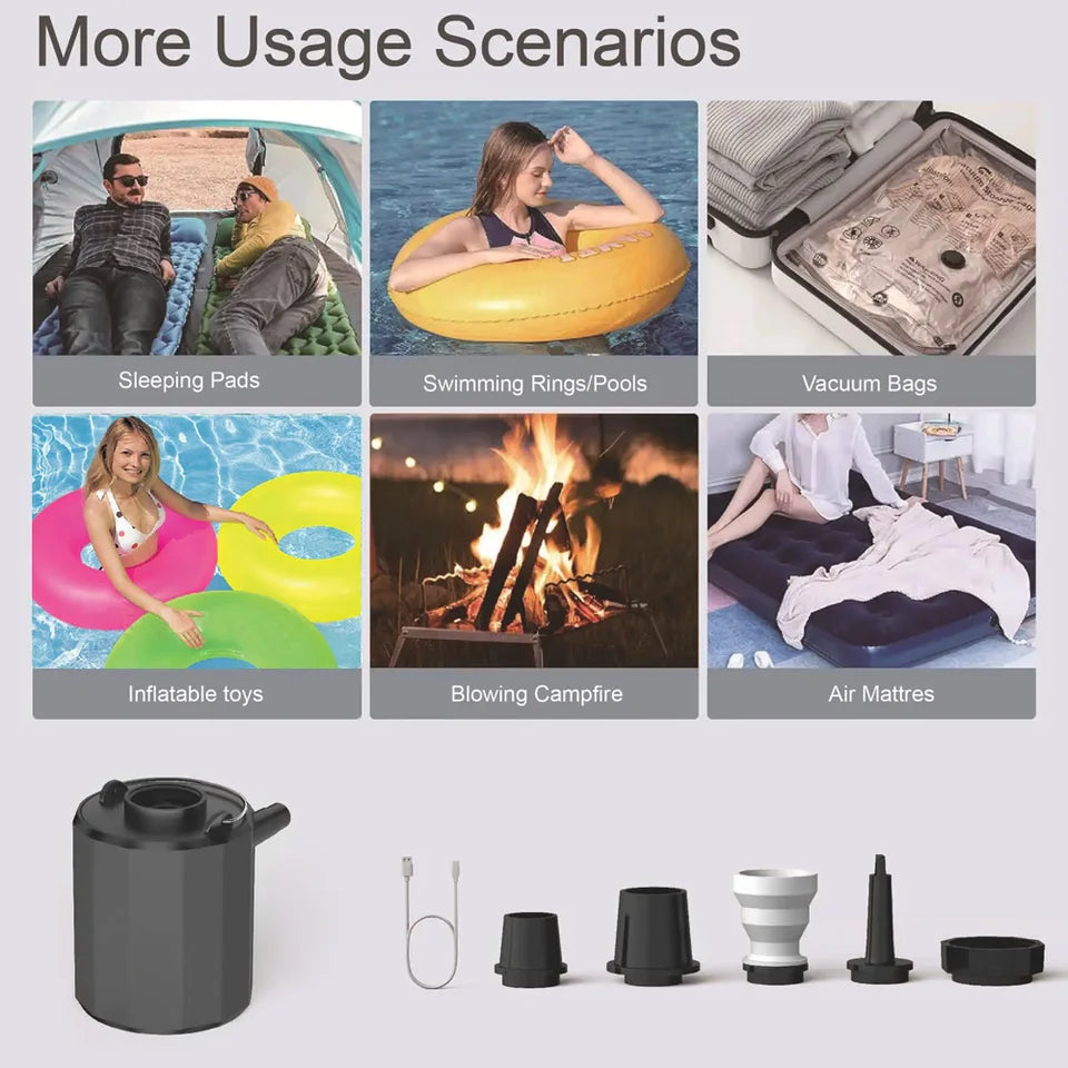 Outdoor Mini Camping Tent Lighting Swimming Circle Multi functional Inflatable Pump