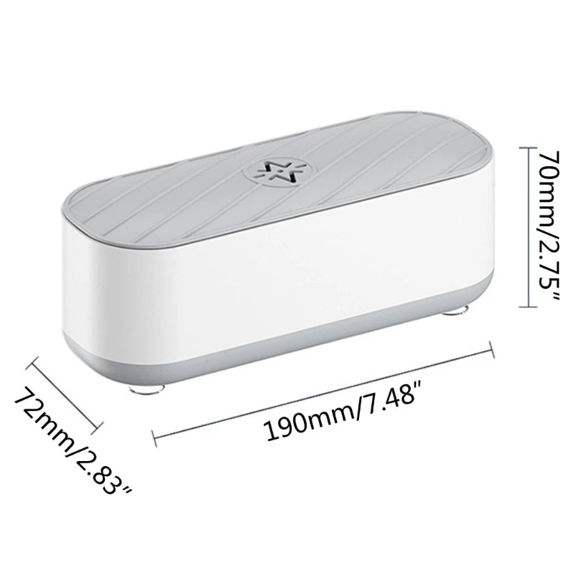 Portable Ultrasonic Jewelry Cleaner Low Noise Ultrasonic Cleaner Machine for Jewelry,Ring,Silver,Retainer,Eyeglass,Watch