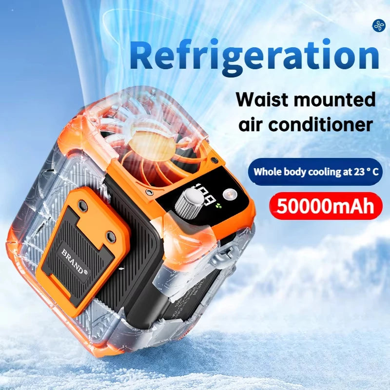 Mini High Speed Waist Fan Outdoor Multifunctional Mobile Fan