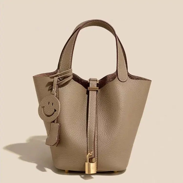 Retro bucket bag, high-end textured commuter bag 2025072908