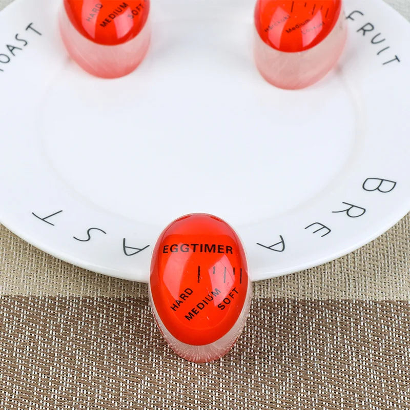 1/3pcs Egg Timer Kitchen Electronics Gadgets Color Eggs Cooking Changing Yummy Soft Hard Boiled Eco-Friendly Resin Red  Tools