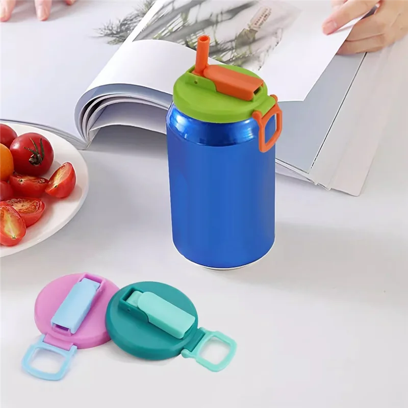 Hot selling 4 soda can lids, replace splash proof lid with straw cup