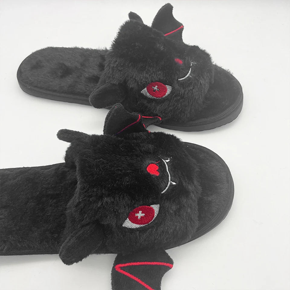 Halloween Bat Slippers Cute Bat Home Slippers