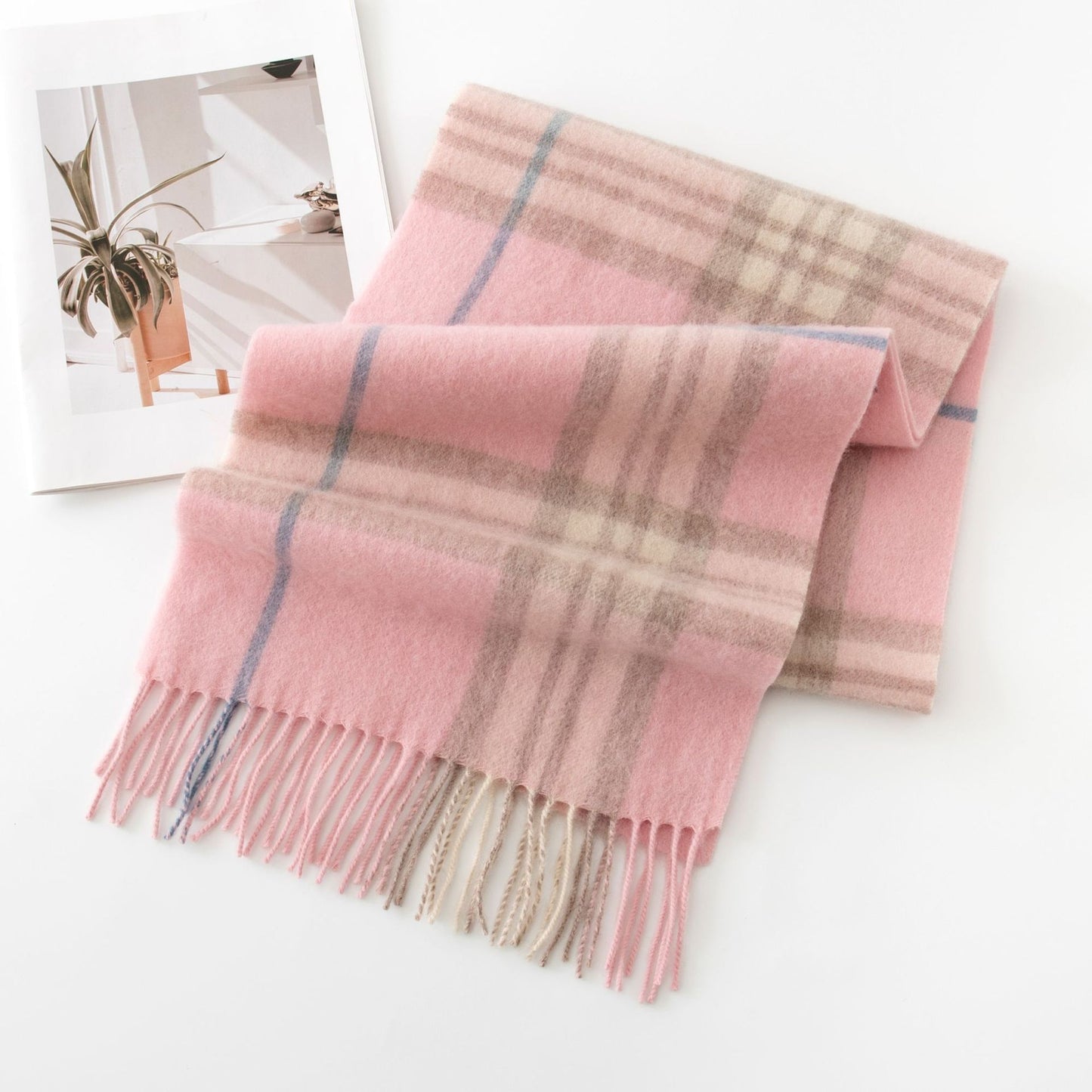 Versatile Women's British Plaid Scarf 1025090228