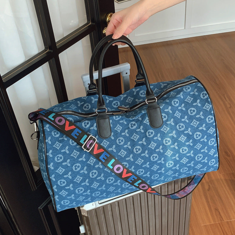 New Denim Travel Tote for Business Trips 1025091006