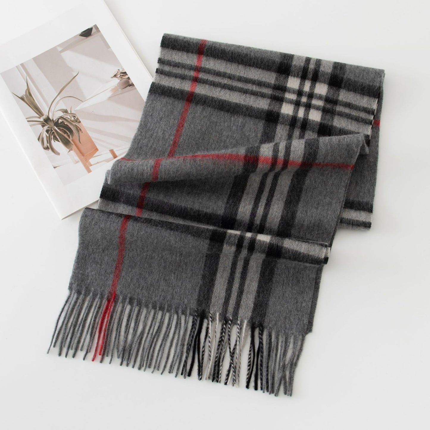 Versatile Women's British Plaid Scarf 1025090228