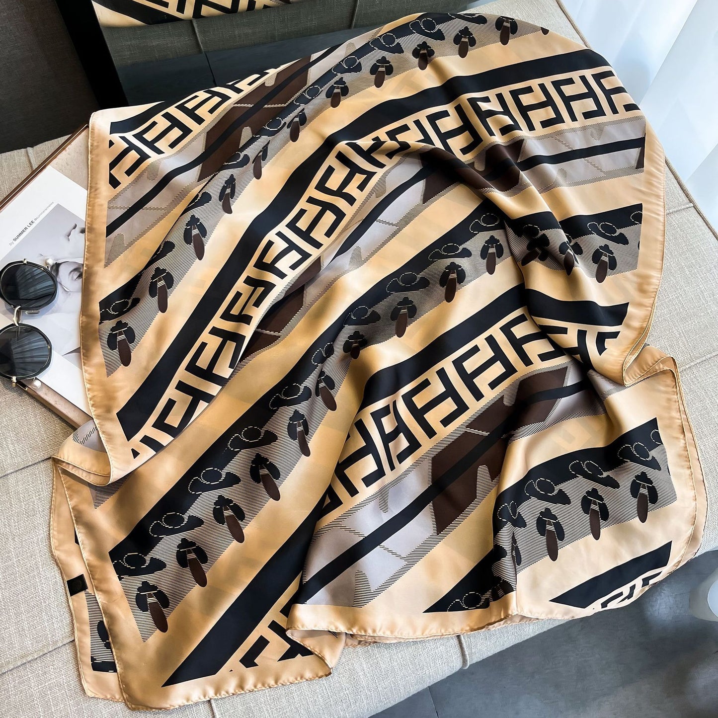 Fashion and versatile long silk scarf  1025082216