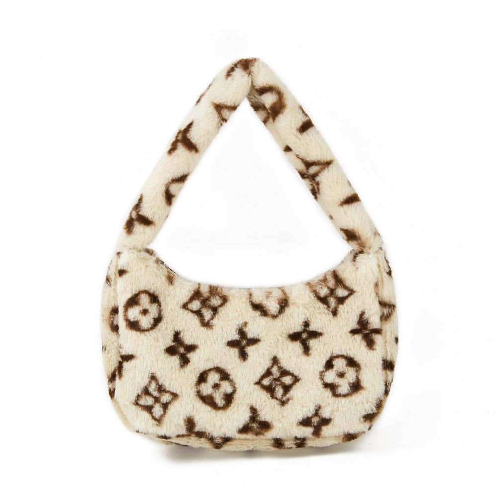 Retro-inspired plush bag 1025090222